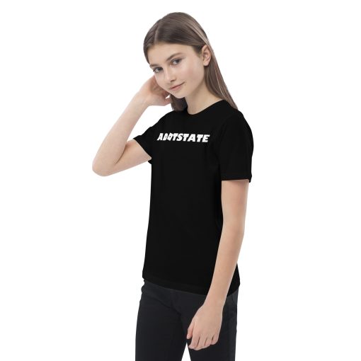 Adotstate Kids Black Tee – Roblox Style White Logo - Image 7