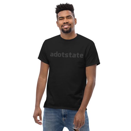 ADOTSTATE Blackout Tee – Minimalist Hip Hop Recording Studio Merch - Image 2