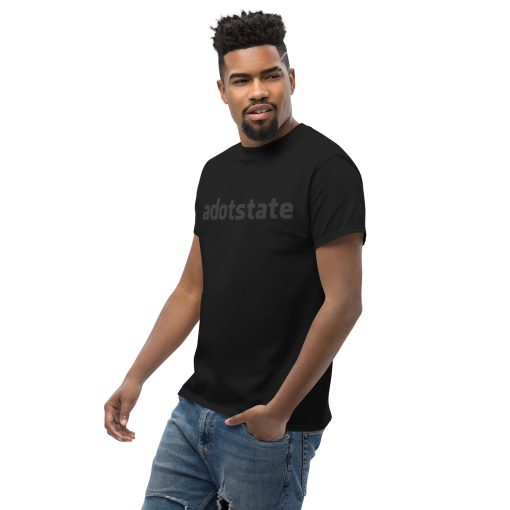 ADOTSTATE Blackout Tee – Minimalist Hip Hop Recording Studio Merch - Image 6