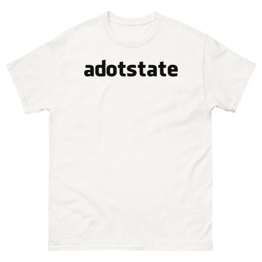 ADOTSTATE Whiteout Tee – Minimalist Hip Hop Recording Studio Merch - Image 3