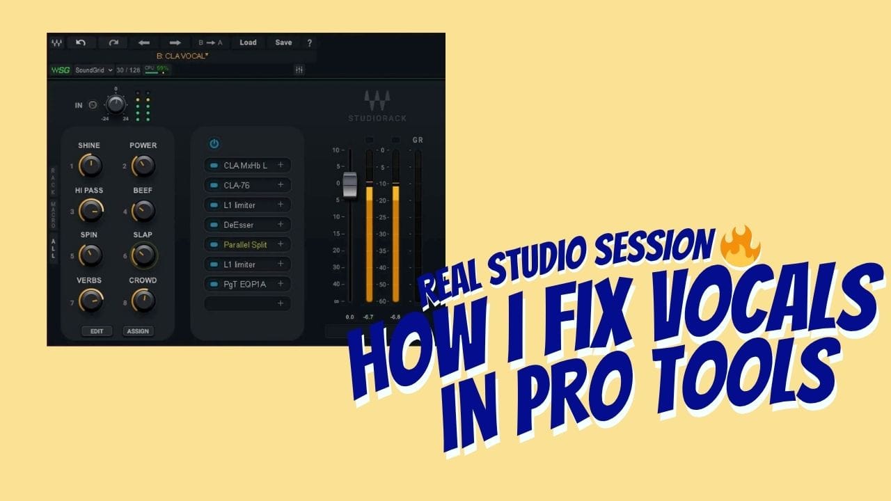 How to fix vocals in Pro Tools - vocal mixing tutorial at Adotstate Recording Studio Milwaukee